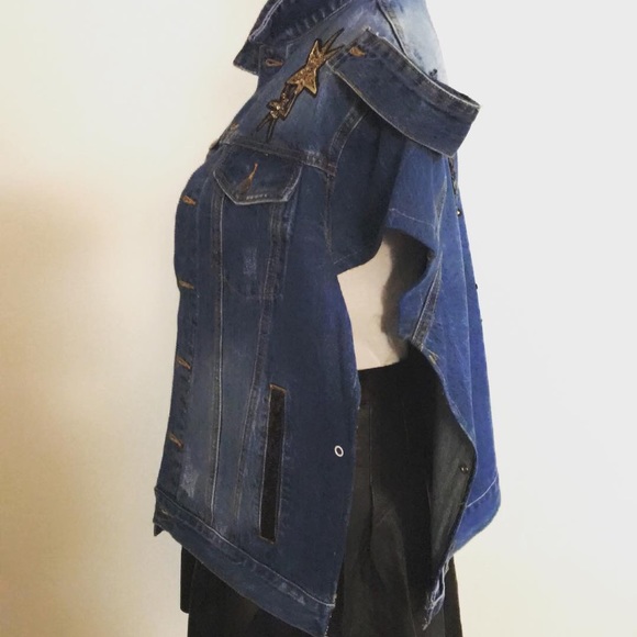 Demin Jean Poncho - Picture 2 of 3